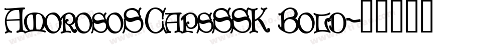 AmorosoSCapsSSK Bold字体转换